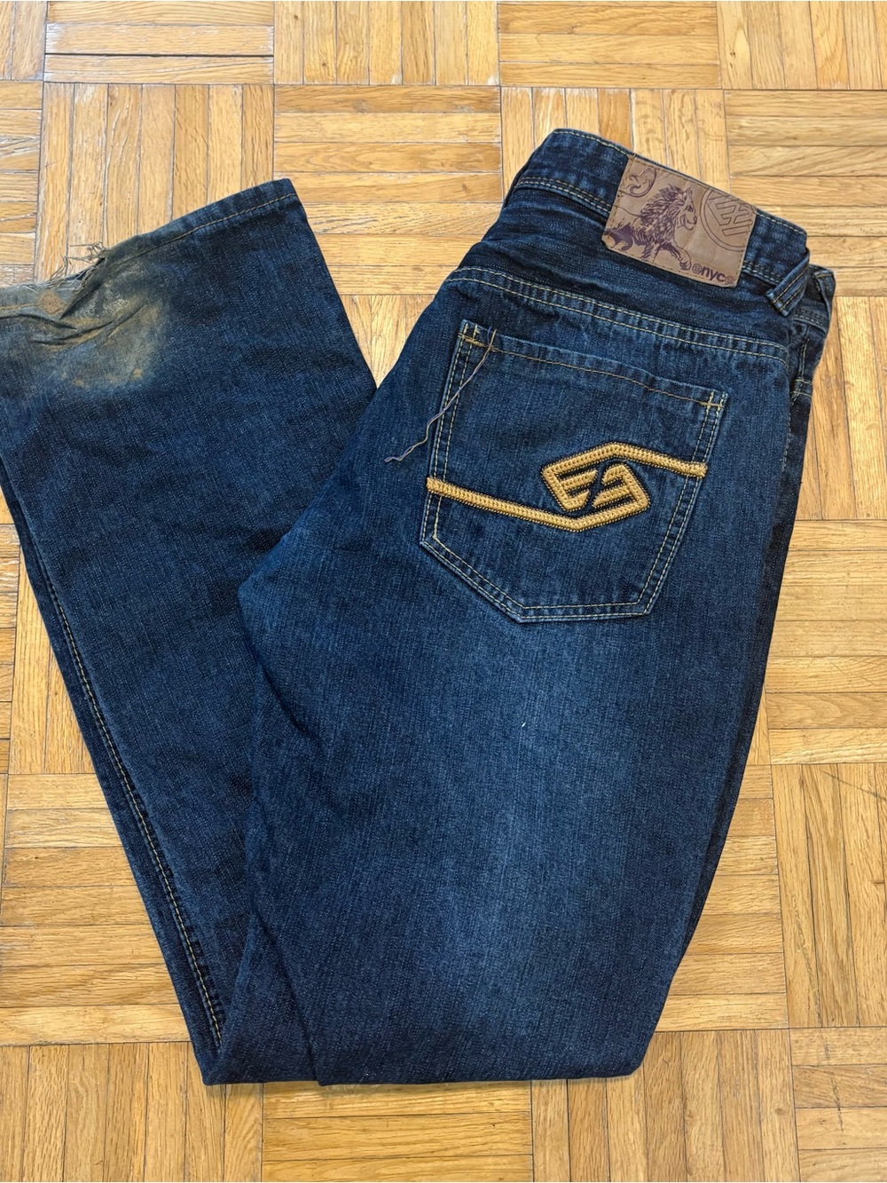 Vintage Y2K Enyce Wide Leg Baggy Denim Jeans